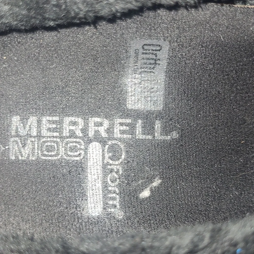 Merrell Air Cushion Shoe Ortholife Black brown white abstract print Encore Burst